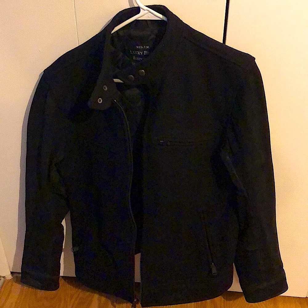 Lucky Brand men’s wool/leather bonneville jacket